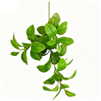 3 Fourchettes de feuilles de plantes artificielles, branche verte artificielle pour la décoration intérieure et extérieure du jardin et de la maison