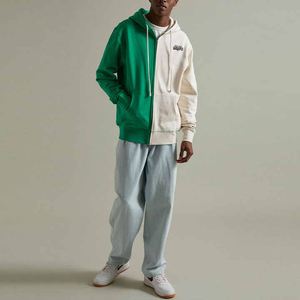 <span class=keywords><strong>Color</strong></span> Block Zip up Fabricante Venta al por mayor Custom <span class=keywords><strong>Two</strong></span> Tone Golf Hoodie para hombres Blank French Terry Plain Men's Hoodies a granel - Product Image 6