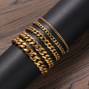 3mmm5mmm711mm स्टेनलेस स्टील क्यूबन लिंक पुरुषों के लिए स्टेनलेस स्टील चेन - Product Image 6