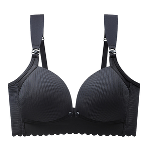 1067 #   Sujetador de Maternidad de Talla Grande, Tejido Sin Costuras, para Uso Diario, con Tirantes Ajustables, Cierre Frontal con Botones, Sin Varillas - Product Image 1