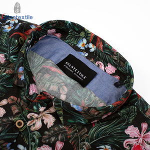 男性用プリントシャツハワイアン半袖花デジタルプリントシャツ男性用 - Product Image 4