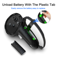 Meta exclusif transfrontalier pour Quest 3S Ensemble de sept pièces en silicone Couvercle et poignée de protection contre la lumière pour accessoires VR
