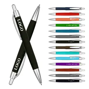 Business Plastic Pen with Custom Logo Slim Gift Advertising Promotion Hotel Ballpoint Pen Brand Customizable Logo