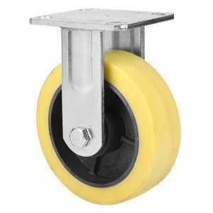 WeiHang Rollen 4 Zoll Hoch leistungs gehäuse Eisenkern Gummi rollen befestigen solide Lenkrad zum Verkauf - Product Image 2