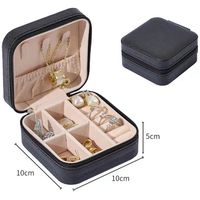 Organisateur de bijoux en cuir PU, boîte à bijoux pour femmes, boîte cadeau, boîte à bijoux de voyage