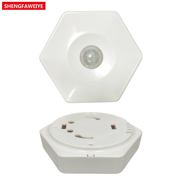 ShengfaWeiye 100*38mm ABS Plastic Hexagonal Sensor Casing for Microwave and Infrared Sensors