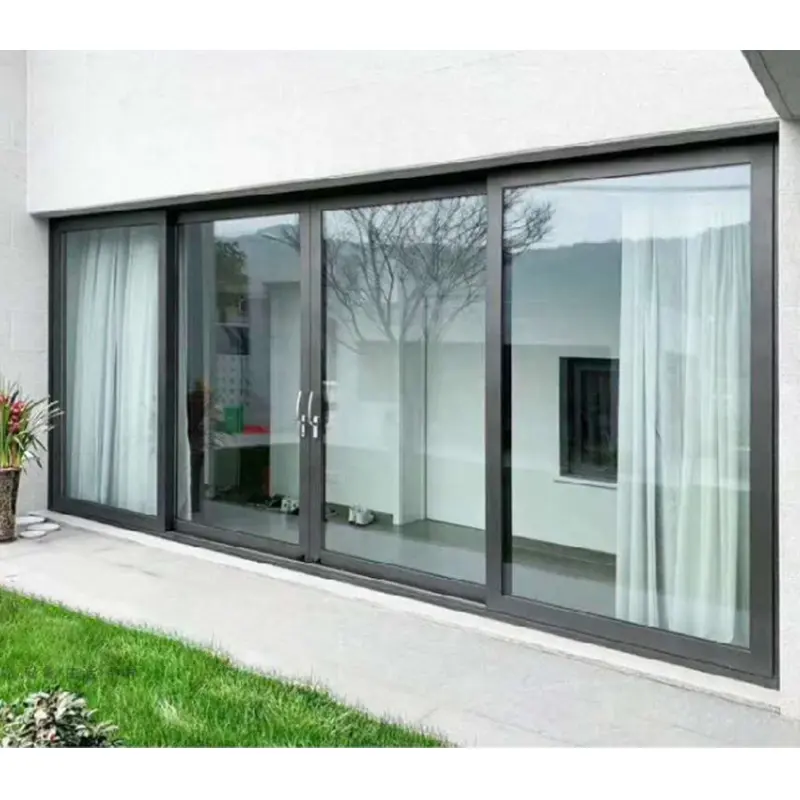 Foshan fabricante Garden Sliding Glass Porta Exterior para pátio