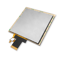 Layar TFT LCD IPS 4.0 Inci Resolusi 480x480 Layar Persegi Panjang Antarmuka RGB 40pin Hitam Kecerahan 400 Nits LED 1