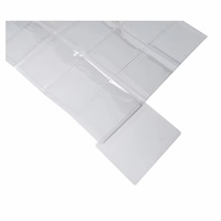 Classeur portable mini durable en PP pour cartes de baseball, 15 pochettes, album photo, protège-cartes, logo personnalisé