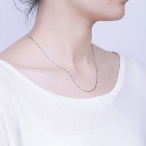 Caja de plata esterlina S925 personalizada de alta calidad, collar, joyería, caja importada italiana, cadena gruesa de plata para mujer, venta al por mayor - Product Image 5