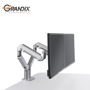 Chiều Cao Có Thể Điều Chỉnh Hợp Kim Nhôm Văn Phòng Công Thái Học Gas Spring Lcd Kép Gắn Màn Hình Máy Tính Arm Fit Cho 27Iches Màn Hình - Product Image 3