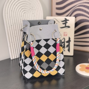 Bolso de punto para mujer, bolso de mano con diseño de dibujos animados, bolso para el día a día - Product Image 2