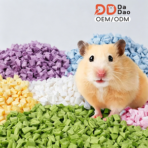 Litière absorbante en granulés de papier pour hamster, style popcorn, pour aménagement et contrôle des odeurs, spécialement formulée pour l'été - Product Image 1