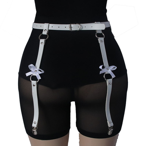 Custom Bondage cinture in vita per le donne reggicalze in pelle regolabile <span class=keywords><strong>con</strong></span> Design Sexy <span class=keywords><strong>con</strong></span> fiocco di fabbrica diretta Vixen calza clip - Product Image 2
