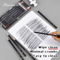 Juego de 6 Borradores de Madera Personalizados, Borrador de Lápiz para Dibujo, Borrador de Marcadores, Profesional para Dibujar