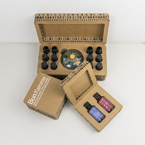 Scatola Regalo in Carta a Nido d'Ape per Vino, Ecologica e Biodegradabile, Confezione Stile Libro, Scatola Regalo Biodegradabile Stile Libro - Product Image 1