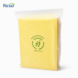Biodegradable Hotel Amenity Resealable Zipper Pouch Toiletry Toothbrush Slipper Sewing Kit <b>Compostable</b> Hospitality Packaging - Product Image 1