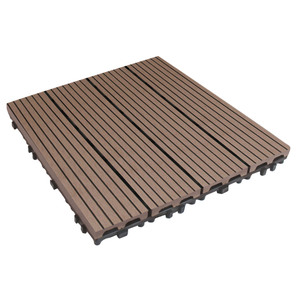 12 "X 12" Carreaux de terrasse en bois Wpc à emboîtement bricolage Carreaux de terrasse en bois composite en <span class=keywords><strong>plastique</strong></span> - Product Image 5