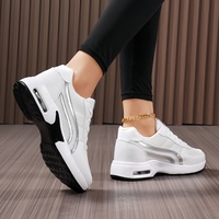 Chaussures de course minimalistes pour femmes, baskets de marche et de jogging en maille respirante, athlétiques, à lacets, rehaussantes, épaisses, été-printemps
