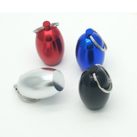 Bouteille de médecine ovale scellée porte-clés cabine médecine peut porte-clés en forme d'oeuf étanche cintre bouchon d'oreille boîte de rangement porte-clés
