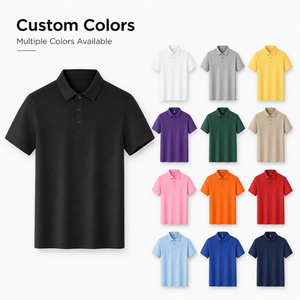 Chemise de golf pour homme à manches courtes, en mélange de coton Sorona 20g, tricotée, respirante, avec logo personnalisé, vente en gros sous marque privée - Product Image 3