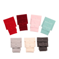 Sacs d'emballage pour bijoux en velours écologiques populaires, petits, pour colliers, bracelets, bagues, uniques et élégants