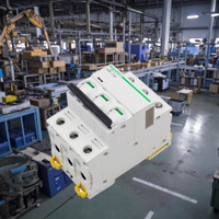 Mini disyuntor MCB de plástico IC65N 1P/2P/3P/4P C/D tipo 10A-63A 6ka Capacidad de ruptura 400V Industrial