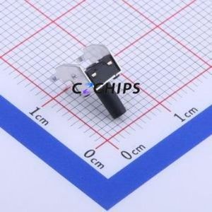 TS-1043A-A9B3-D2-T2 Tactile Switch Through hole Switch Single Pole Single Throw Round Button 2.5N Right Angle Insert - Product Image 2