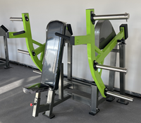 Machine à presser les épaules à charge libre, série trois rails, siège 8 positions, isolauxalatère, 5 niveaux de résistance, en acier inoxydable, robuste, pour salle de sport