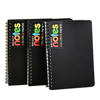 Carnet à spirale en plastique avec anneaux en acrylique, design personnalisé, logo sur mesure, cadeau, fournitures de papeterie pour étudiants, vente en gros, artisanat, Washi A5