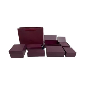Luxury Low MOQ Leather Rectangle <b>Jewelry</b> <b>Packaging</b> Box with Custom Logo for Pendant Ring Wedding Engagement Display - Product Image 5