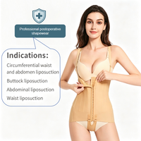Gaine de compression intégrale post-opératoire pour liposuccion et lifting des hanches (chirurgie BBL), respirante, à maintien ferme, style gothique
