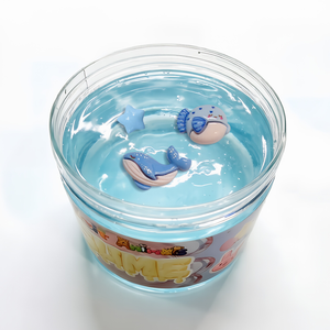 Slime transparent Ocean Crystal Clear 250 ml, non toxique, extensible, jouet sensoriel anti-stress, vente en gros d'usine, OEM ODM, cadeaux de fête en vrac pour enfants - Product Image 3