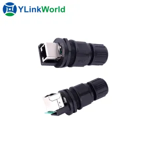 China shanghai oem rj 45 soquete atacado 3 pinos bloco de energia terminal impermeável 10pin conector macho para tira conduzida