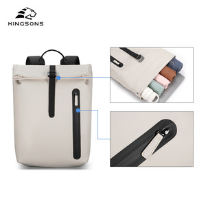 Kingsons <b>Roll</b> Top <b>Backpack</b> 20-35L Water Resistant Laptop Bag Unisex Outdoor Travel Daily Commute <b>Backpack</b> - Product Image 2