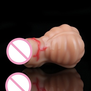 Cityfun Skin Penis Scrotum Pocket Silicone Delay Phallus Ejaculation <b>Dildo</b> Sheath Cock Extender Cock Enlarger Sex Toys for Men - Product Image 2