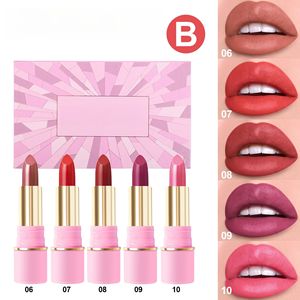 Etiqueta privada Textura ligera Vegan Cruelty Free 5PCs Juego de pintalabios mate de larga duración - Product Image 6