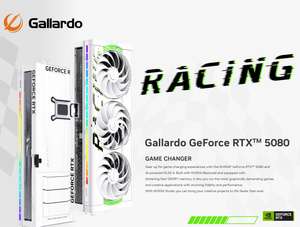 การ์ดจอ New Manli RTX 5080 OC 16GB สีขาว Gallardo GDDR7 สำหรับเวิร์กสเตชัน - Product Image 6