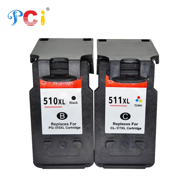 PCI 510XL 511XL PG510 CL511 PG 510 CL 511 XL PG-510 CL-511 Color Remanufacture Ink Cartridge for Canon MP230 MP240 MP250