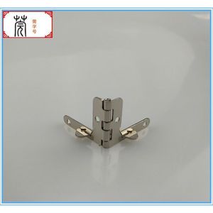 Charnière de meuble Guan Yan Wujin 22x29mm 90 degrés en fer plaqué pour boîte à bijoux et porte de placard - Product Image 3