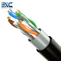 Cable Ethernet de red Gigabit estable rápido para exteriores 1000m Utp/FTP/SFTP Info Power Cat 6a Cable Cat5 Cat5e Cat6 Cat 6 Exterior