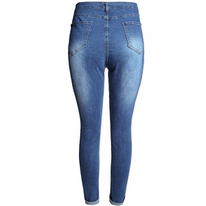 Light-colored Retro High-waisted <strong>Jeans</strong> <strong>Women</strong> New Korean Version of the Net <strong>Red</strong> Foreign Fashion Super Fire Pants - Product Image 4