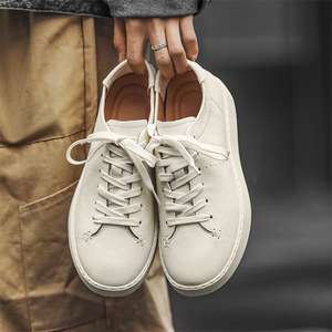 Nouvelles chaussures décontractées pour hommes, style coréen simple, printemps-été, semelle souple, chaussures basses, mode polyvalente, chaussures blanches - Product Image 1