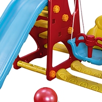 Ensemble de jeux d'intérieur pour enfants, toboggan et balançoire en plastique PE, pour la maison, l'école, la maternelle et l'usage public