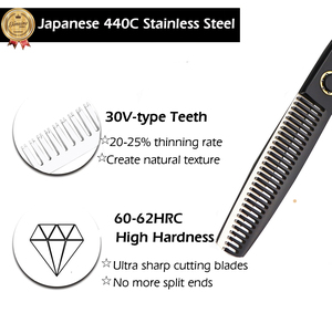 <span class=keywords><strong>Ciseaux</strong></span> de coiffure professionnels 6.0 pouces avec vis à roulement Little Golden Tiger pour salon de coiffure HS-717 - Product Image 3