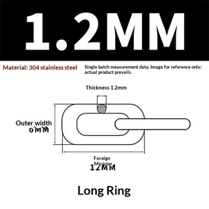 Catena di sollevamento in acciaio inossidabile 304 con finitura zincata, catena per stendibiancheria, catena per recinzioni, catena per porte, catena per cani, prodotta in Cina, personalizzabile - Product Image 6