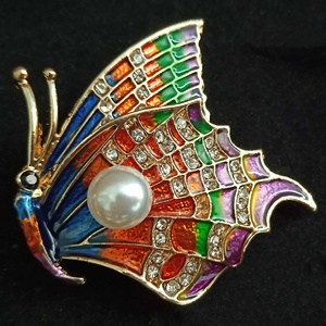 Envío Gratis broches mujer brujería de la concientización sobre <span class=keywords><strong>el</strong></span> cáncer de mama anillo de perlas de bufanda saree broche pin hijab - Product Image 5