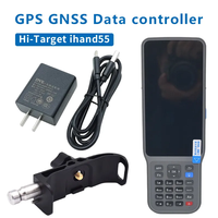 HI-TARGET Gnss RTK IHand55 Pengontrol Genggam USB Android 10 OS WiFi Senter Kecerahan Tinggi IP65 Multi-Konstelasi