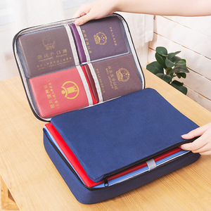 Large Travel Storage Passport Card Holder <b>File</b> Bill Document <b>Organizer</b> for Documents - Product Image 1