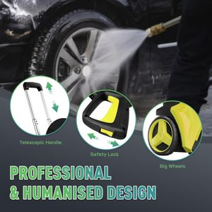 Nettoyeur <span class=keywords><strong>haute</strong></span> <span class=keywords><strong>pression</strong></span> électrique portable télécommandé 4500 PSI pour le <span class=keywords><strong>nettoyage</strong></span> de voitures, <span class=keywords><strong>pression</strong></span> réglable - Product Image 4